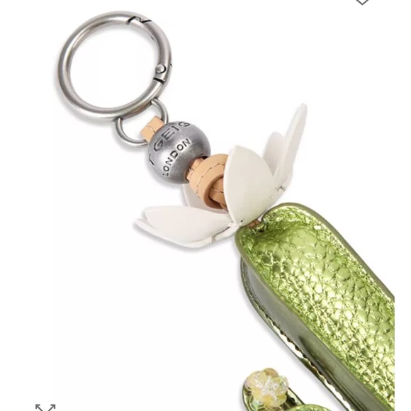 Kurt Geiger Metallic Green Cactus Keychain - Picture 5 of 6